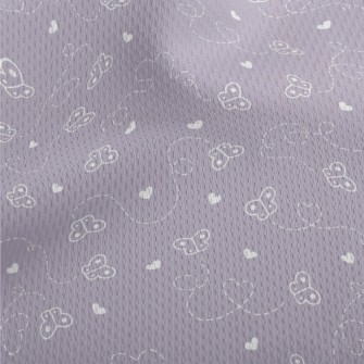 Butterflies Flying Around Athletic Mesh Flat Back