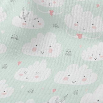 Cute Cloud Pattern Terry