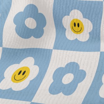Smiling Flowery Plaid Terry