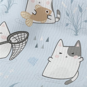 Cats Going Fishing Together Terry