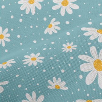 Hand Drawn Beautiful Daisies Performance Linen