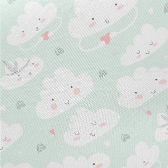 Cute Cloud Pattern Twill