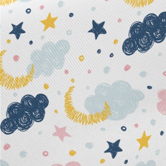 Hand Drawn Doodle Clouds And M Twill