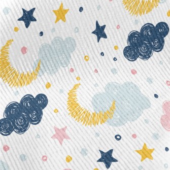 Hand Drawn Doodle Clouds And M Standard Corduroy