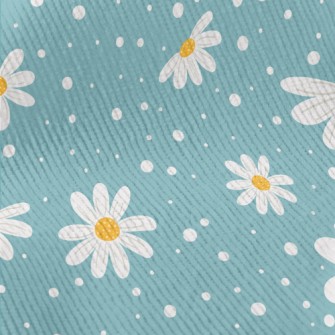 Hand Drawn Beautiful Daisies Standard Corduroy