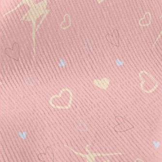 Monochrome Love Heart And Ball Standard Corduroy
