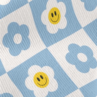 Smiling Flowery Plaid Standard Corduroy