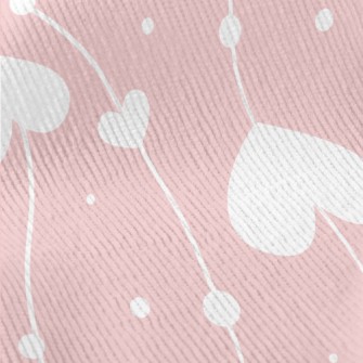 String Of Love Hearts Standard Corduroy