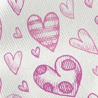 Three-dimensional Love Hearts  Standard Corduroy