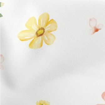 Watercolor Style Flowers Stretch Ponte