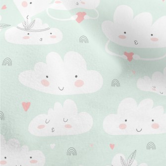 Cute Cloud Pattern Micro Fleece