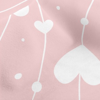 String Of Love Hearts Micro Fleece