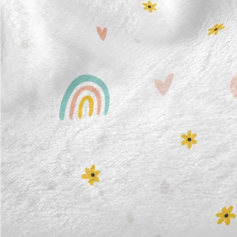 Cute Flowers And The Sun Minky