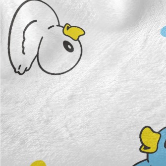 Brightly Colored Ducks Minky
