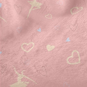 Monochrome Love Heart And Ball Minky