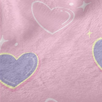 Bright Shining Love Heart Minky