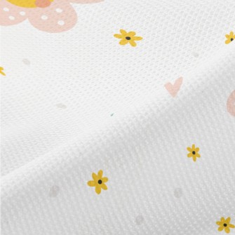 Cute Flowers And The Sun Piqué