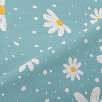 Hand Drawn Beautiful Daisies Piqué