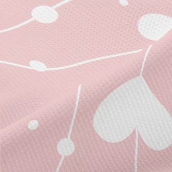 String Of Love Hearts Piqué