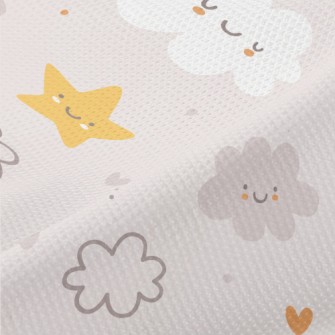 Cute And Soft Weather Patterns Piqué