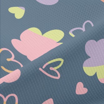 Colorful Love Heart Piqué