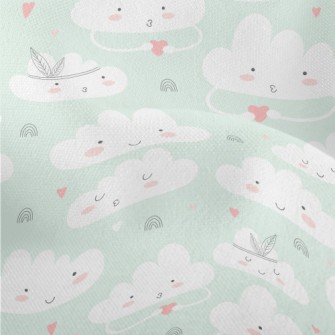 Cute Cloud Pattern Lightweight Performance Linen