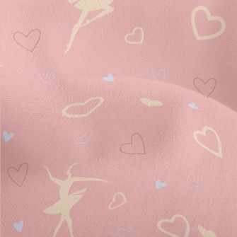 Monochrome Love Heart And Ball Lightweight Performance Linen