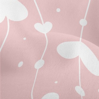 String Of Love Hearts Lightweight Performance Linen