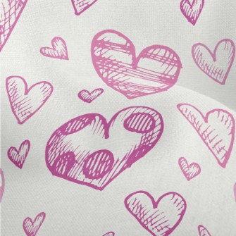 Three-dimensional Love Hearts  Lightweight Performance Linen