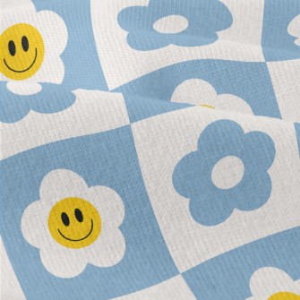 Smiling Flowery Plaid Modern Jersey