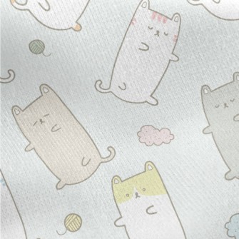 Sleeping Cats Jersey Backed Fleece