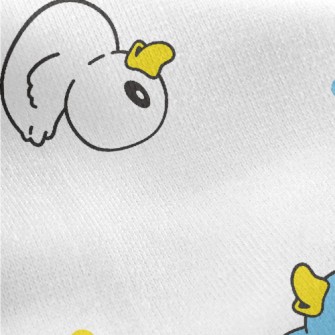 Brightly Colored Ducks Jersey Backed Fleece