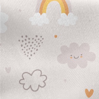 Cute And Soft Weather Patterns Jersey Backed Fleece