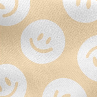 Smiling Faces In Unison Jersey Backed Fleece