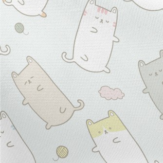 Sleeping Cats Pongee