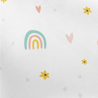 Cute Flowers And The Sun Pongee