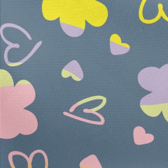 Colorful Love Heart Pongee