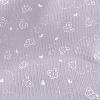 Butterflies Flying Around Stretch Jersey