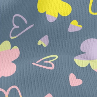 Colorful Love Heart Stretch Jersey