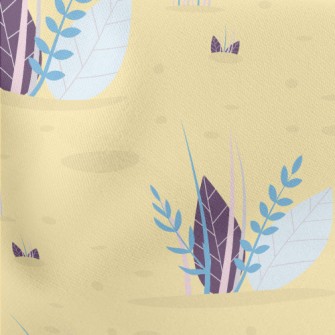 Leaf Grass Growing In The Sand Lightweight Cotton Poplin