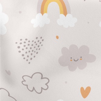 Cute And Soft Weather Patterns Lightweight Cotton Poplin