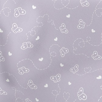 Butterflies Flying Around Lightweight Cotton Poplin
