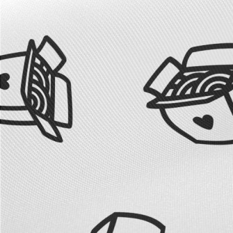 Simple Lines Of Love Instant N Midweight Cotton Poplin