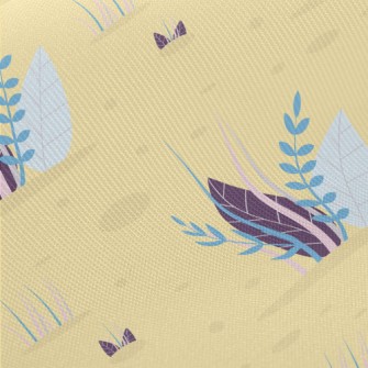 Leaf Grass Growing In The Sand Midweight Cotton Poplin
