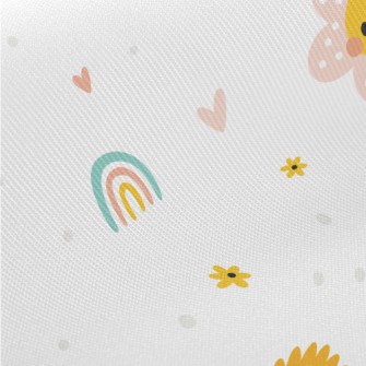 Cute Flowers And The Sun Midweight Cotton Poplin