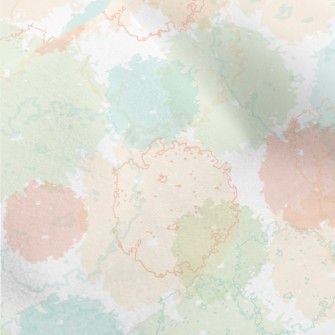 Irregular Circular Pattern Of  Micro Fleece