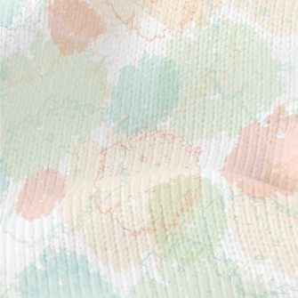 Irregular Circular Pattern Of  Stretch Jersey