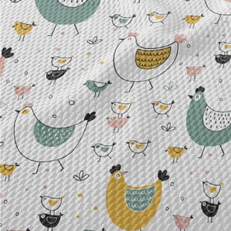 Simple Strokes Of Hen And Chic Birdseye Piqué