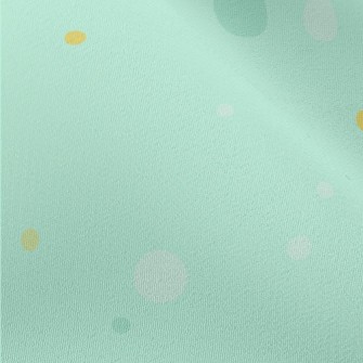 Bright Green Glaring Dots Chiffon