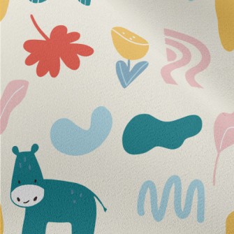 Monotonous And Fresh Leaf Line Chiffon